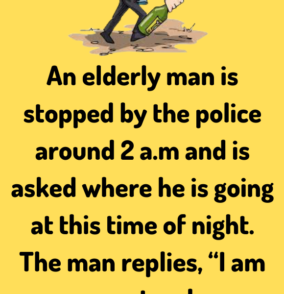 A elderly man is stopped - Jokes Diary