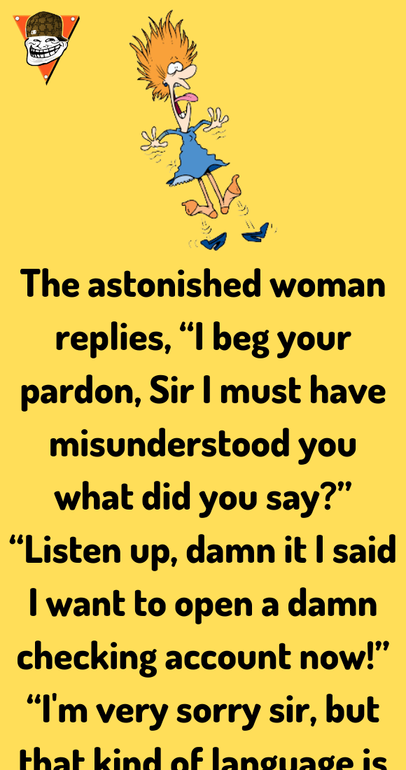 The astonished woman - Jokes Diary