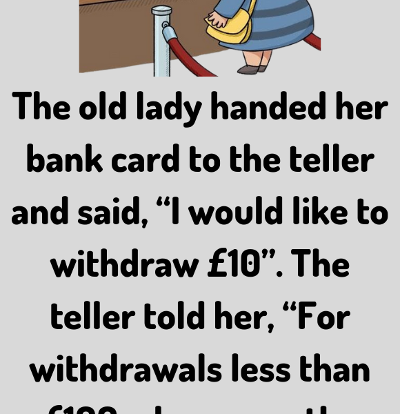 The old lady handed her bank card - Jokes Diary